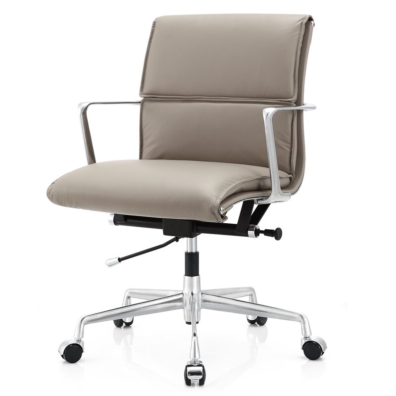 Meelano Italian Leather Office Chair & Reviews | Wayfair