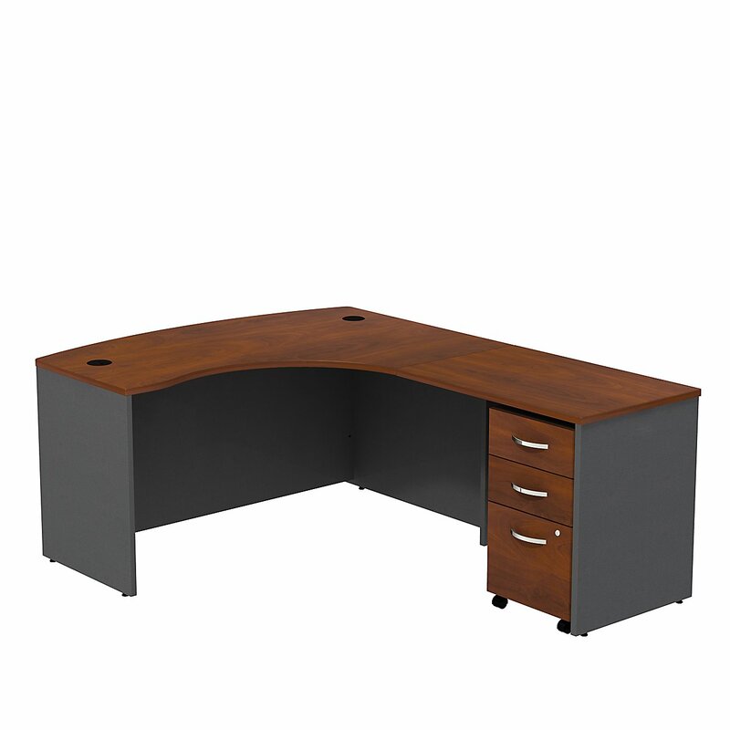 Bush Business Furniture Series C L Shaped Executive Desk & Reviews ...