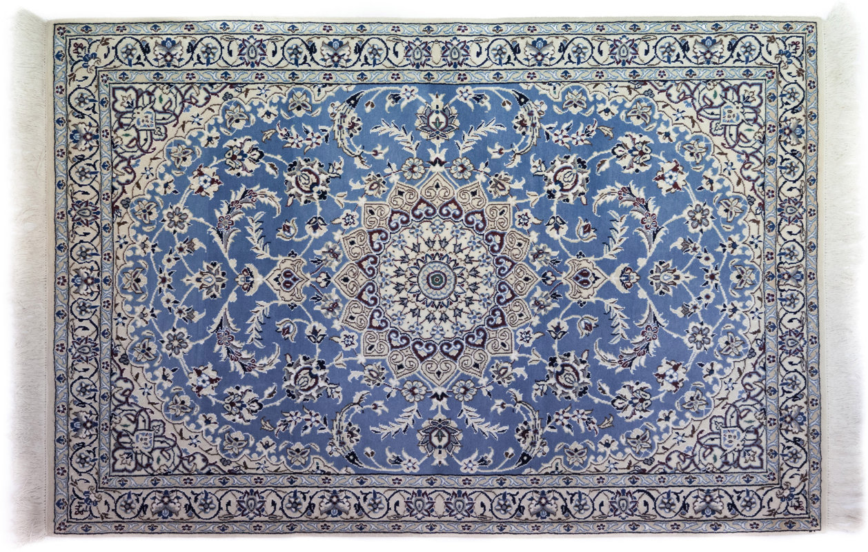 Darya Rugs One Of A Kind Nain Hand Knotted Blue Area Rug Reviews One Of A Kind Nain Hand Knotted Blue Area Rug