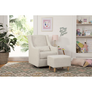 Toco Swivel Glider and Ottoman