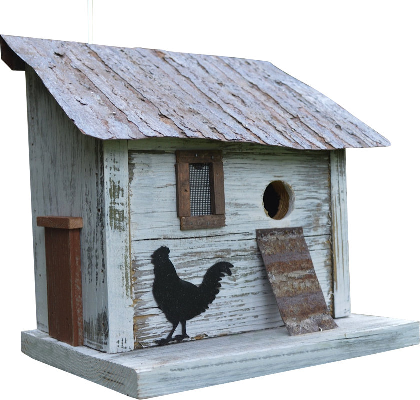 Home Bazaar Cumberland Chicken Coop 10 in x 10 in x 8 in Birdhouse