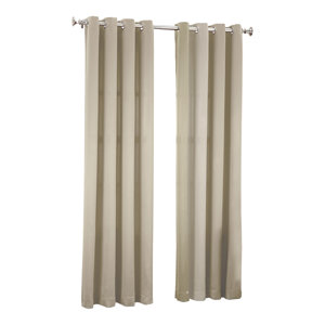 Groton Solid Room Darkening Grommet Single Curtain Panel