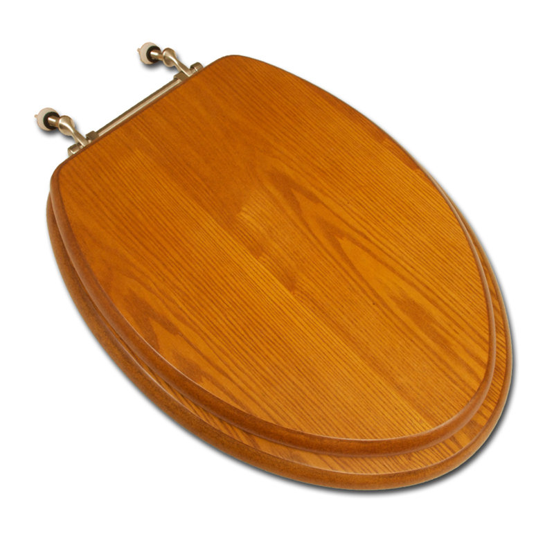 Comfort Seats Decorative Wood Elongated Toilet Seat ...