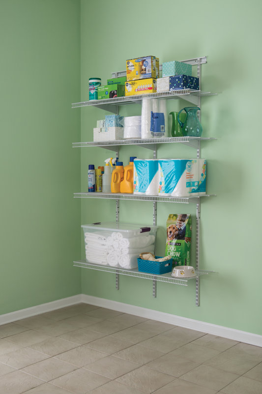 ClosetMaid ShelfTrack 48" W Pantry Wall Shelf & Reviews Wayfair