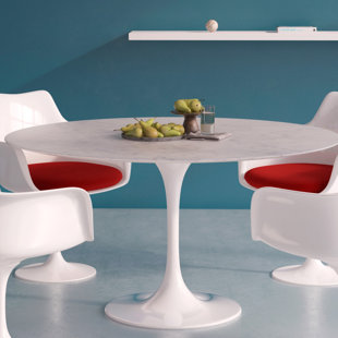 Carrara Marble Table Wayfair Larkson Carrara Marble Dining Table