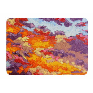 Evening Multicolor Sky by Jeff Ferst Bath Mat