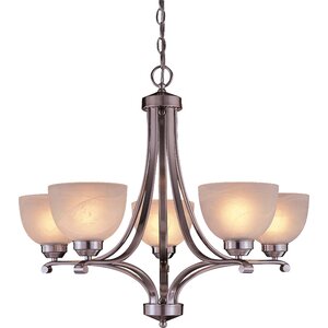 Stivers 5-Light Shaded Chandelier