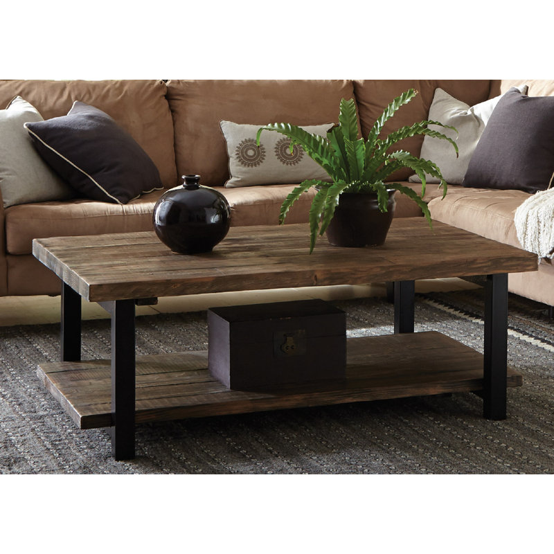 Mistana Veropeso 42 Wood Metal Coffee Table Reviews Wayfair Veropeso 42 Wood Metal Coffee Table