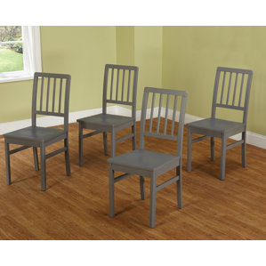 Glenville Solid Wood Dining Chair (Set of 4) by Beachcrest Home