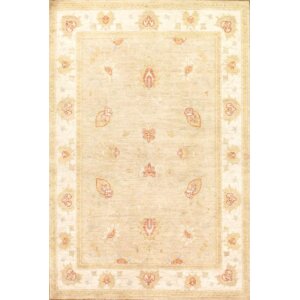 Farahan Hand-Knotted Wool Ivory Area Rug