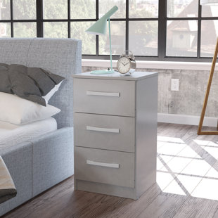 Grey Gloss Bedside Table Wayfair Co Uk Quickview