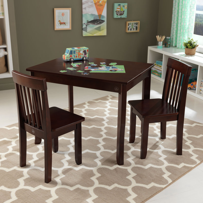 KidKraft Avalon Kids 3 Piece Rectangular Table and Chair ...