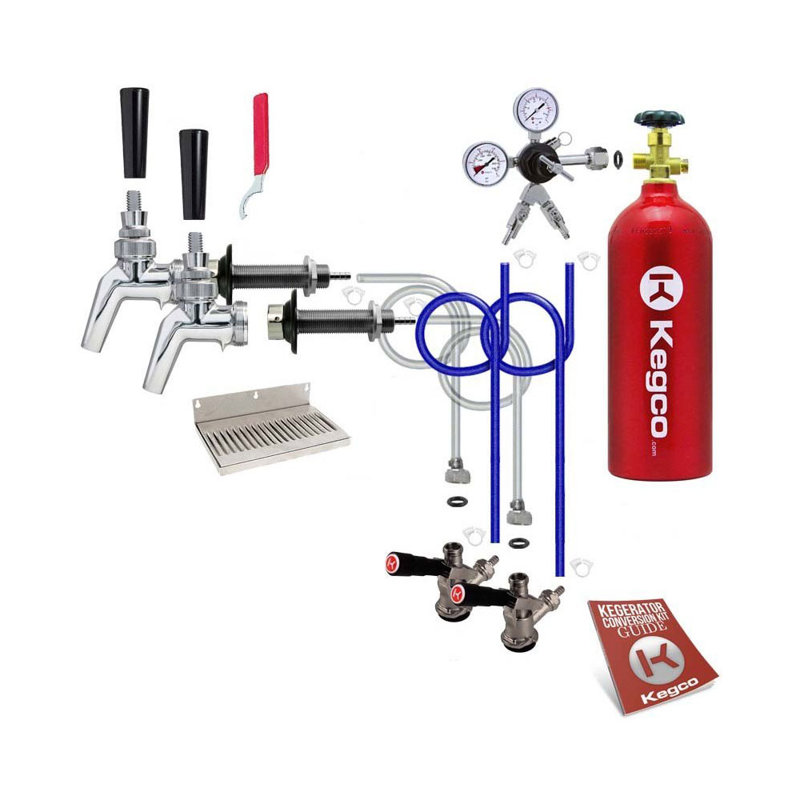 Kegco 2 Tap Premium Door Mount Kegerator Conversion Kit Wayfair