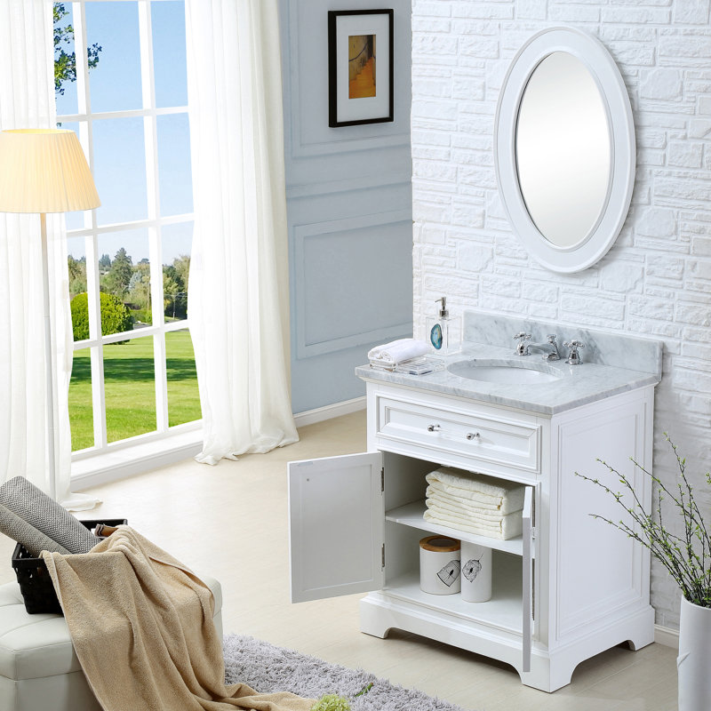 Three Posts Bergin 30 Quot W Single Sink Bathroom Vanity