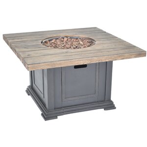 Romance II Wood Propane Fire Pit Table