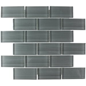 Myriad Glass Subway Tile in Charcoal
