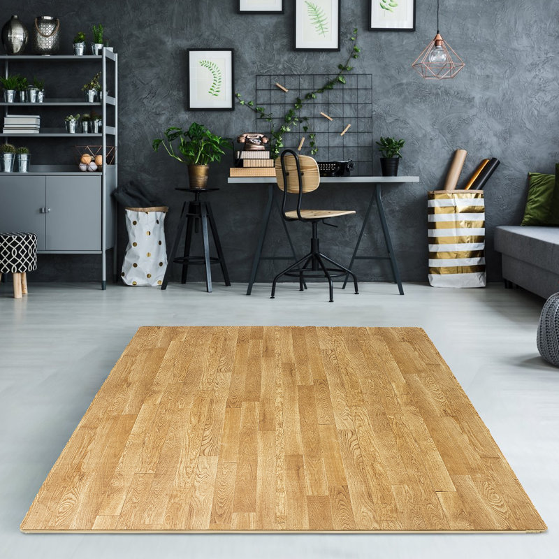 Sorbus Interlocking Wood Print Floor Mat & Reviews Wayfair