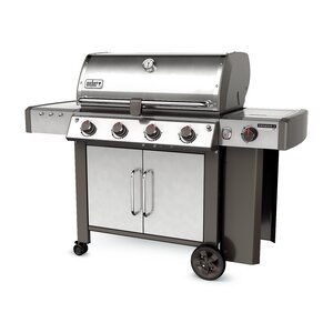 Genesis II LX S-440 4-Burner Propane Gas Grill with Cabinet