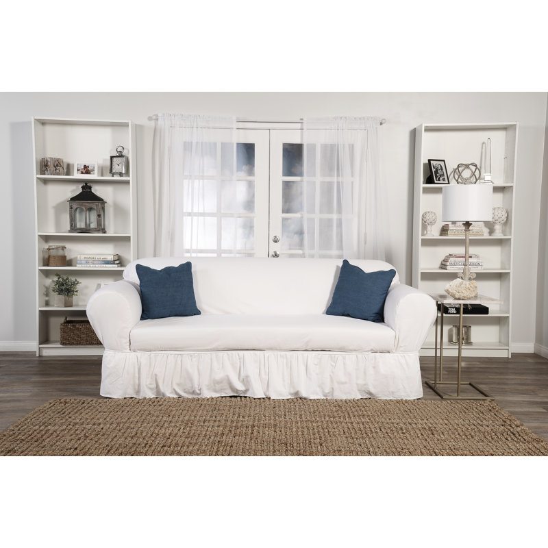 Sofa Skirted Box Cushion Slipcover