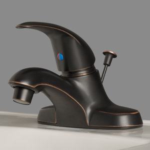 Centerset Bathroom Faucet Single Handle with Drain Assembly