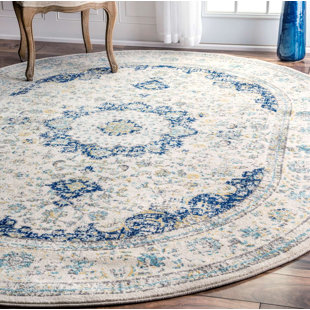 Round Rugs You Ll Love Wayfair Hosking Doylestown Blue Area Rug