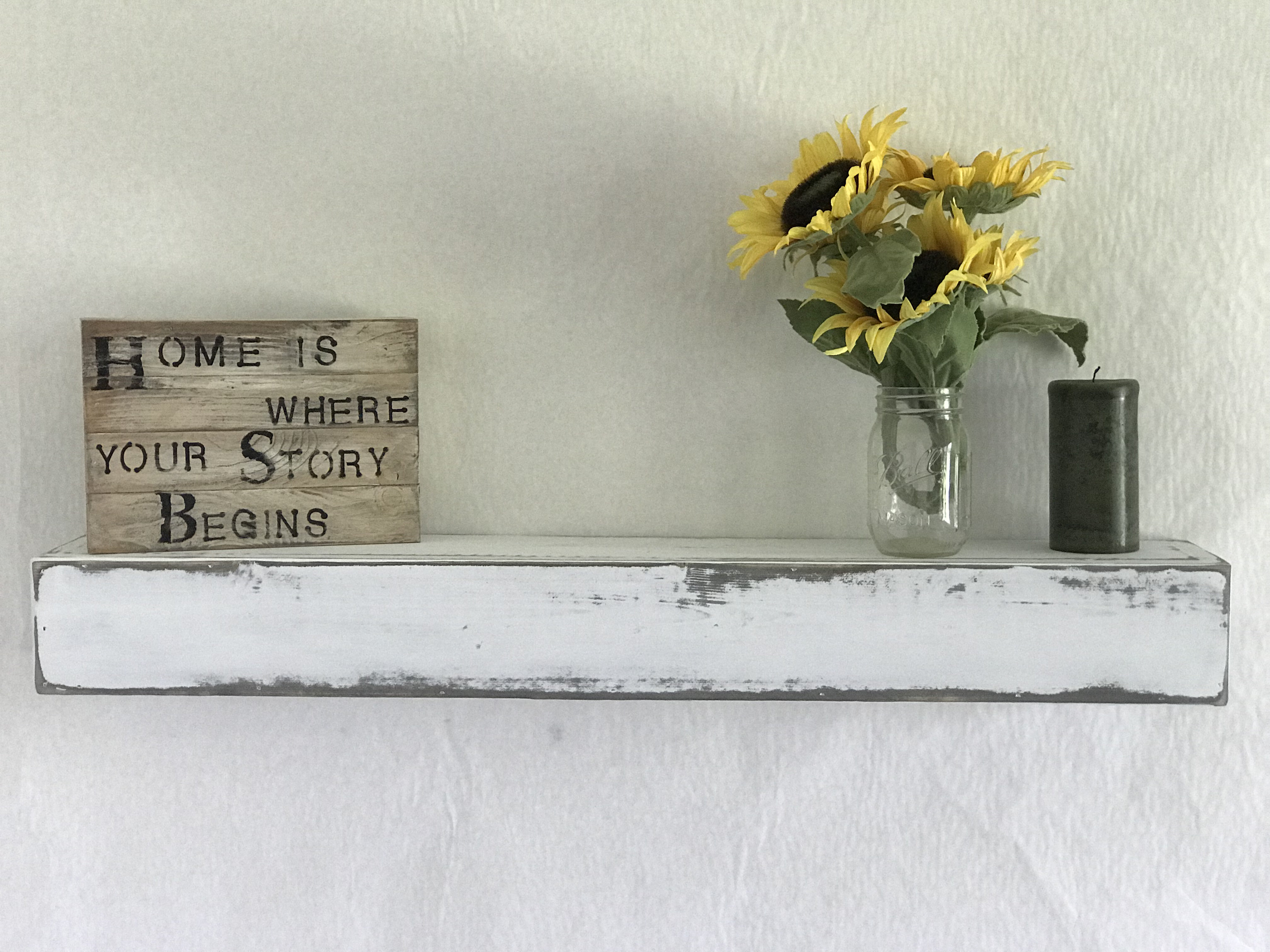 Es Hand Crafted Wood Products Reclaimed Distressed Floating Es Hand Crafted Wood Products Reclaimed Distressed Floating Shelf Reviews Wayfair
