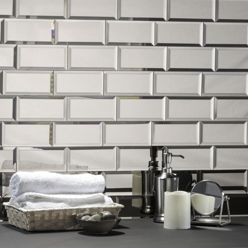 Abolos Reflections 3 Quot X 6 Quot Mirror Glass Subway Tile In