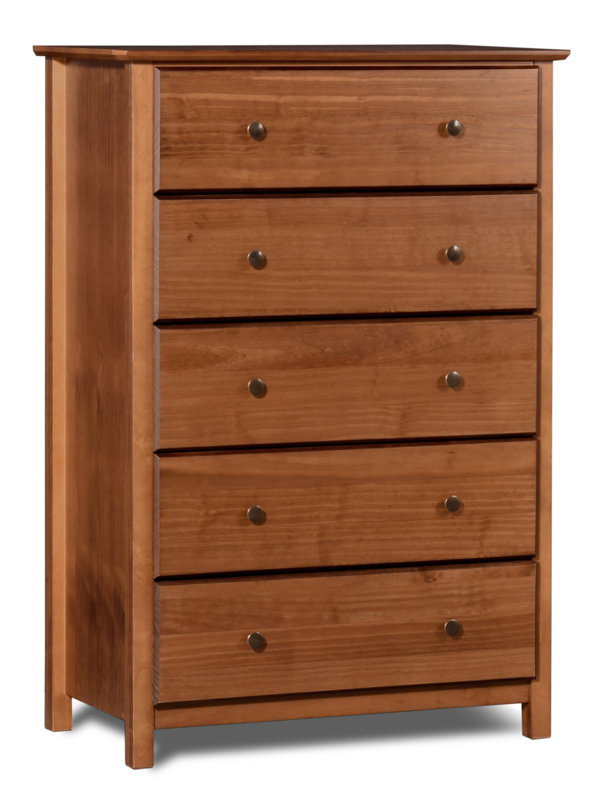 Grain Wood Furniture Shaker 5 Drawer Chest & Reviews Wayfair