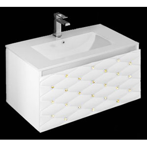 Sanitti 81 cm Wandmontierter Waschtisch mit Arma..