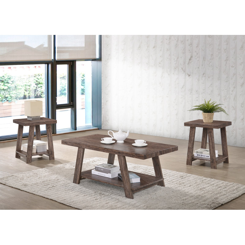 Loon Peak Victoria 3 Piece Coffee Table Set Wayfair