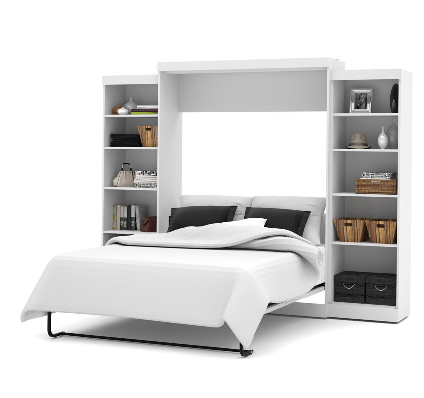 Jordan Queen Storage Murphy Bed & Reviews Birch Lane