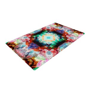 Danii Pollehn Achat II Pink/Green Area Rug