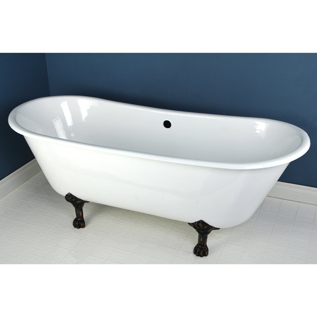 Kingston Brass Aqua Eden 67 x 28 Freestanding Soaking ...