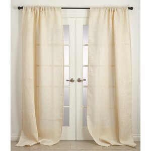 Rustic Solid Sheer Single Curtain Panels