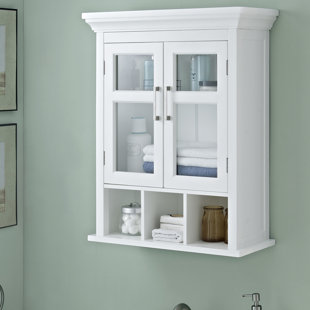 Bathroom Cabinets Shelves Birch Lane Alabama 23 63 W X 30 13 H Wall Mounted Cabinet