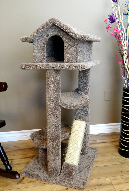New Cat Condos 46" Premier Cat Pagoda Tree & Reviews Wayfair