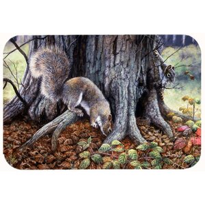 Squirrels Around the Tree Kitchen/Bath Mat