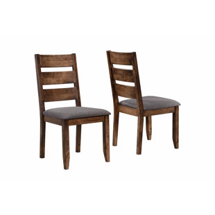 Wooden Ladder Back Chairs Wayfair Upchurch Ladder Back Solid Wood Dining Chair Set Of 2