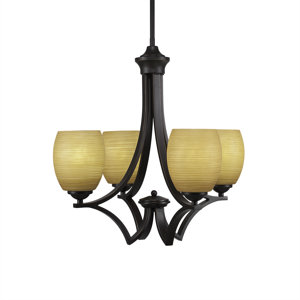 Zilo 4-Light Shaded Chandelier