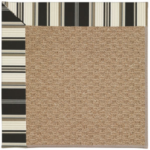 Zoe Machine Tufted Onyx/Brown Indoor/Outdoor Area Rug