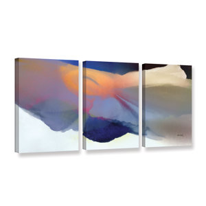 'Embrace 2' by Bassmi Ibrahim 3 Piece Framed Painting Print on Wrapped Canvas Set