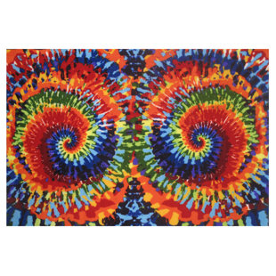 Blue Tie Dye Rug Wayfair Fun Time Tie Dye Area Rug