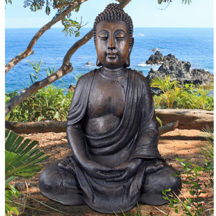 Large Outdoor Garden Statues Wayfair Large Meditative Buddha Of The Grand Temple Garden Statue