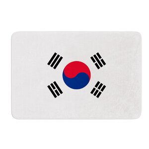 Flag of Korea by Bruce Stanfield Bath Mat
