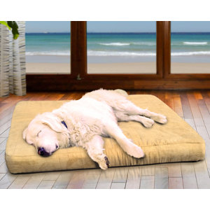 NAP Quilted Suede Egg Crate Orthopedic Dog Bed