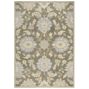 Genny Hand-Tufted Wool Brown Area Rug