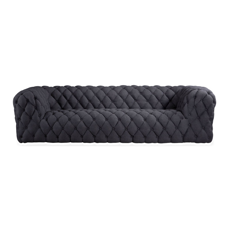 Ulus Mid Century Modern Tufted Chesterfield Sofa
