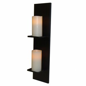 Double Candle Steel Sconce
