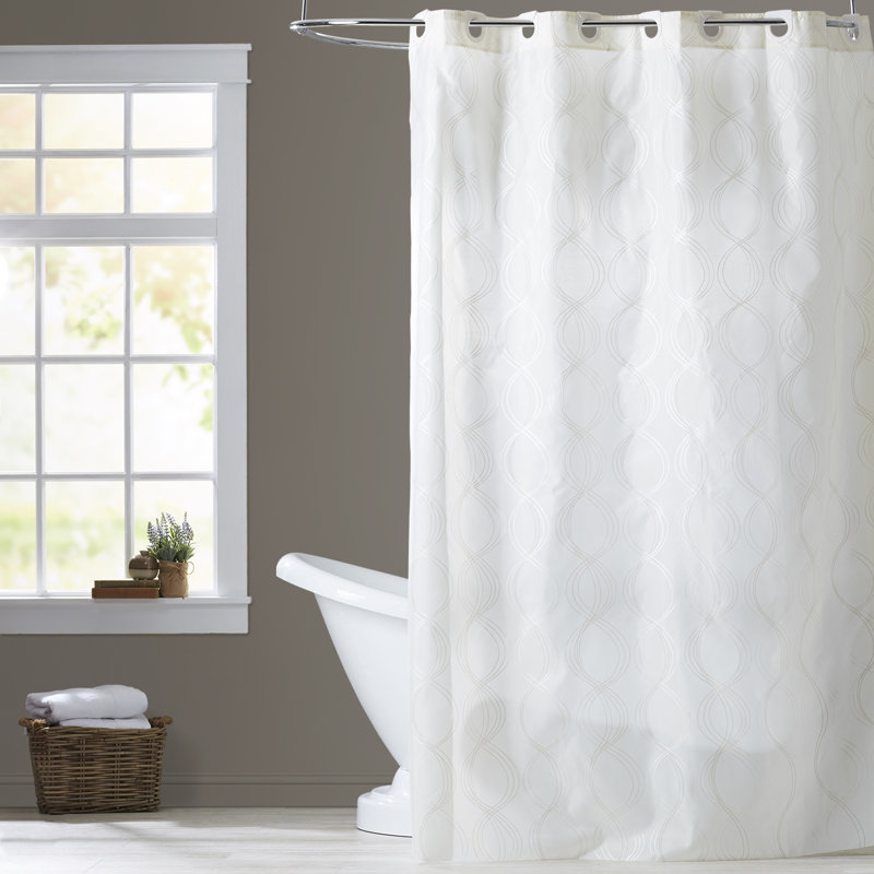 Charlton Home Chelmsford Bristol Ivory Shower Curtain & Reviews Wayfair