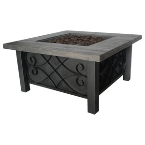 Marbella Stainless Steel Propane Fire Pit Table